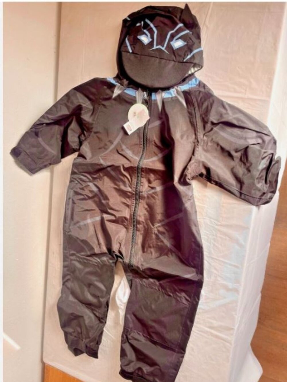 Black Panther Cuddle Club One Piece "Rain Suit" Size 3T